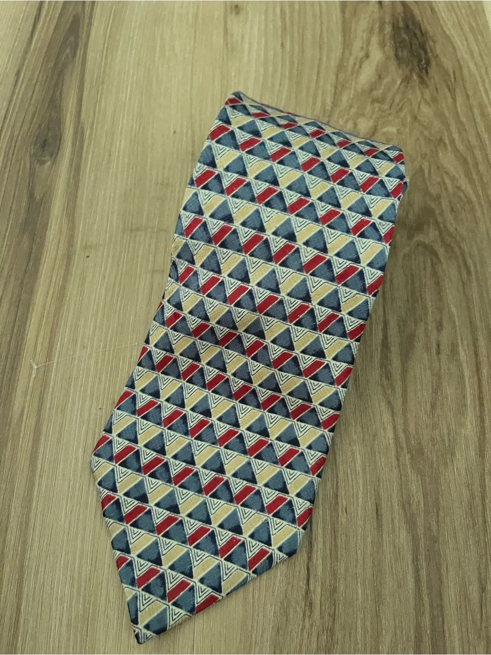 Christian Dior Cravate Men’s Triangle Silk Necktie